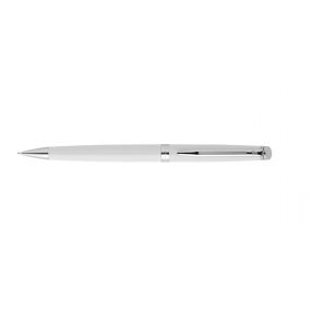   Waterman Hemisphere Golyóstoll ajándék gravírozással, Lakk fehér, Ezüst klipsz - 513001