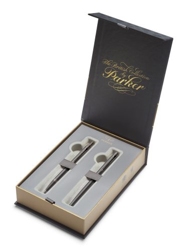 Parker Royal IM Monochrome Golyóstoll + Töltőtoll Bronz, Fekete Klipsz, ajándék gravírozással - 7030288009