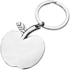   Alma alakú kulcstartó ajándék gravírozással - "Apple" A3114