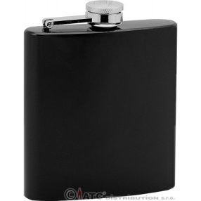   Flaska Meex ajándék gravírozással - fekete fényes - 6OZ FL11, 97097