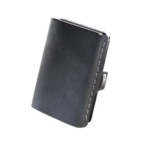   I-clip MAX - "Soft touch" Fekete marhabőr - Fekete kerettel - Ajándék gravírozással