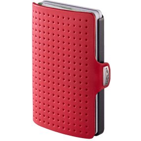   I-clip - "AdvantageR" Piros marhabőr - Fekete kerettel - Ajándék gravírozással