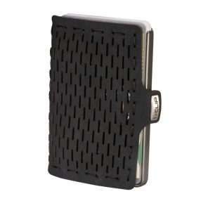   I-clip - "Original Beach Club" fekete marhabőr - Fekete kerettel - Ajándék gravírozással