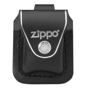   Zippo fekete bőrtok ajándék gravírozással - LPLBK LTR POUCH LP BLACK