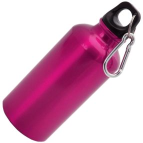   Pink fém kulacs ajándék gravírozással - narancssárga "Pepe" P3210