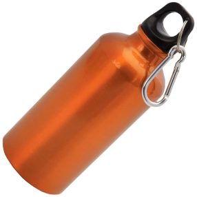   Narancs fém kulacs ajándék gravírozással - narancssárga "Pepe" P3243