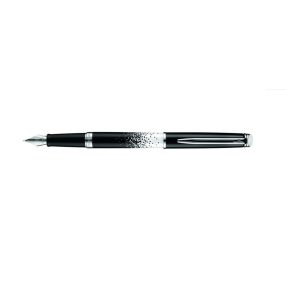   Waterman Hemisphere Töltőtoll ajándék gravírozással, Permanenet Metropolitan Ombre lakk fekete-fehér, Ezüst klipsz - S0920333
