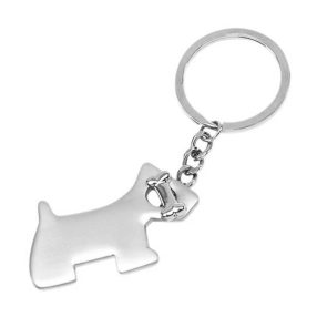   Kutya alakú kulcstartó ajándék gravírozással - "Terrier" T1455