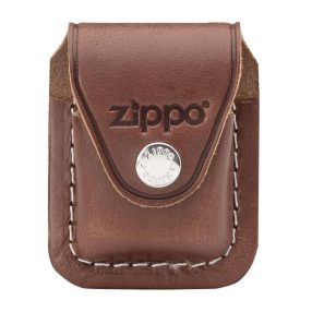   Zippo barna bőrtok ajándék gravírozással - LPCB LTR Pouch/CLP Brwn