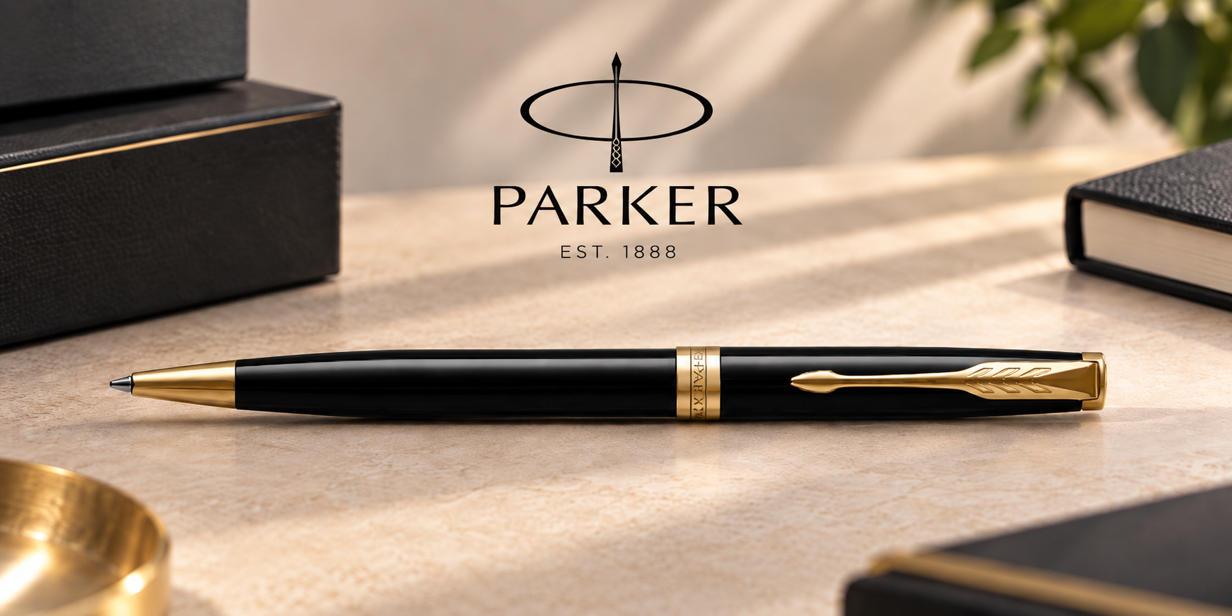 Parker Sonnet fekete-arany golyóstoll gravírozással – OnlineGravír